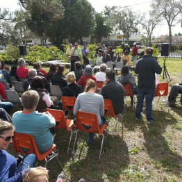 Micro Bee Apiary Groundbreaking Ceremony at the Urban Farming Institute